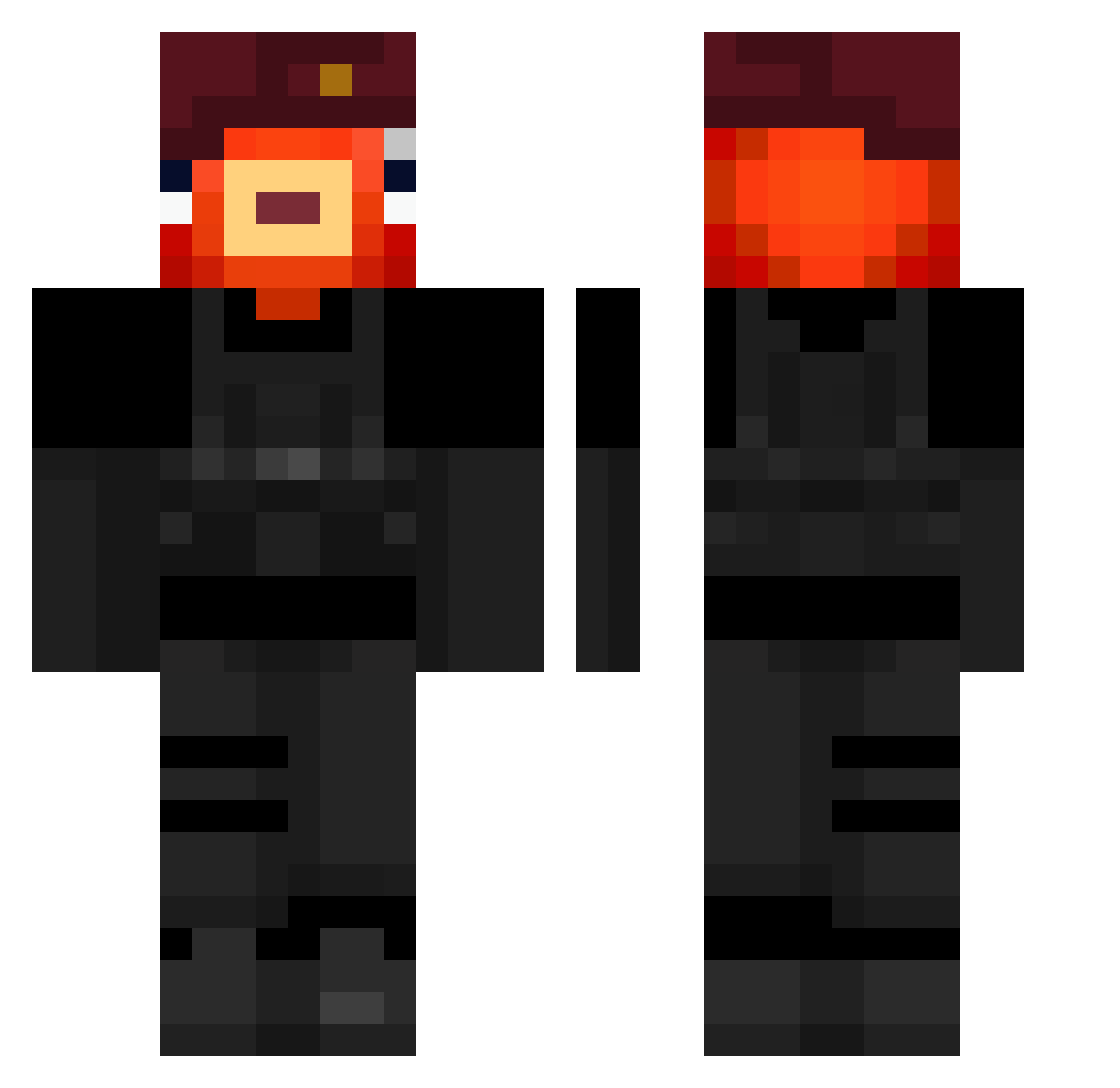IlMagoDeiTeoremi Minecraft skin, front and back view