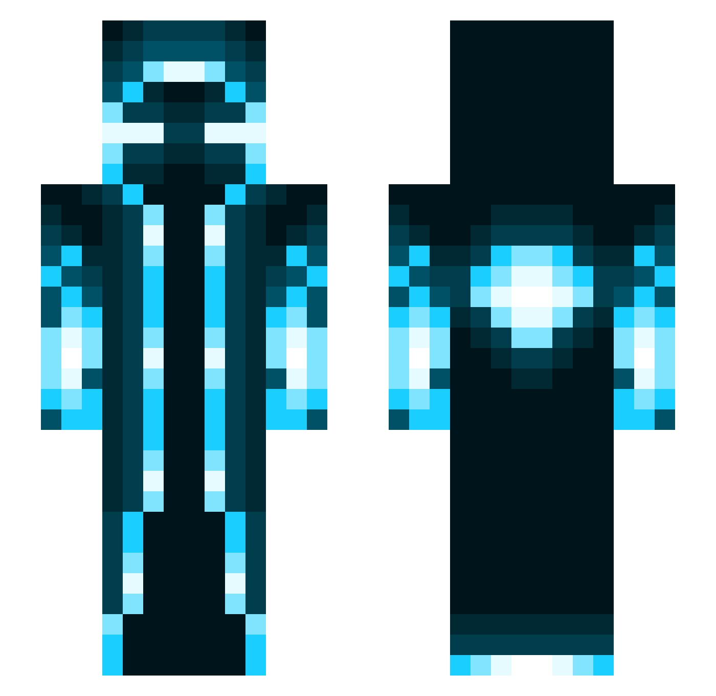 dome_X_clisito Minecraft skin, front and back view