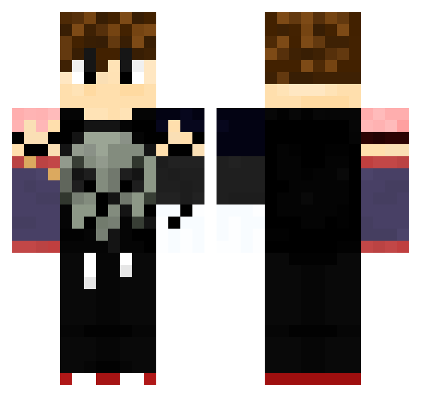 Frajek_ Minecraft skin, front and back view