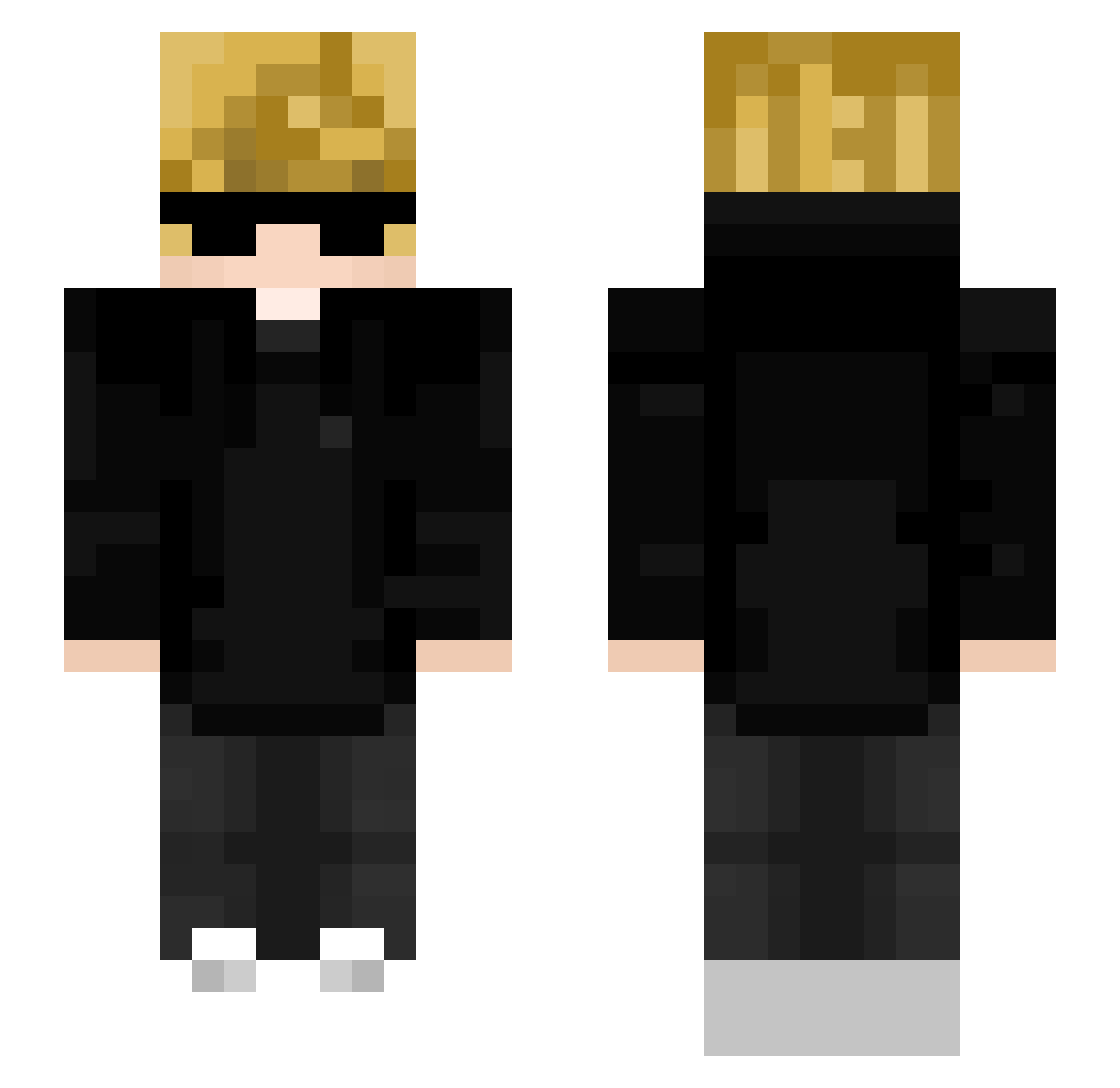 tumortortilla Minecraft skin, front and back view
