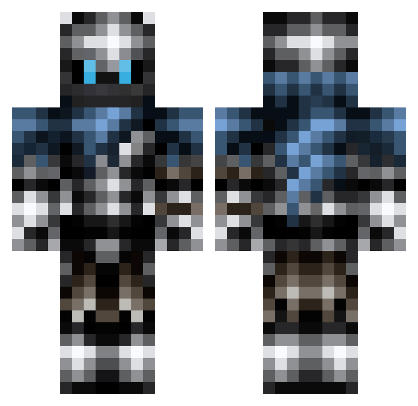 Silv1us_ Minecraft skin, front and back view
