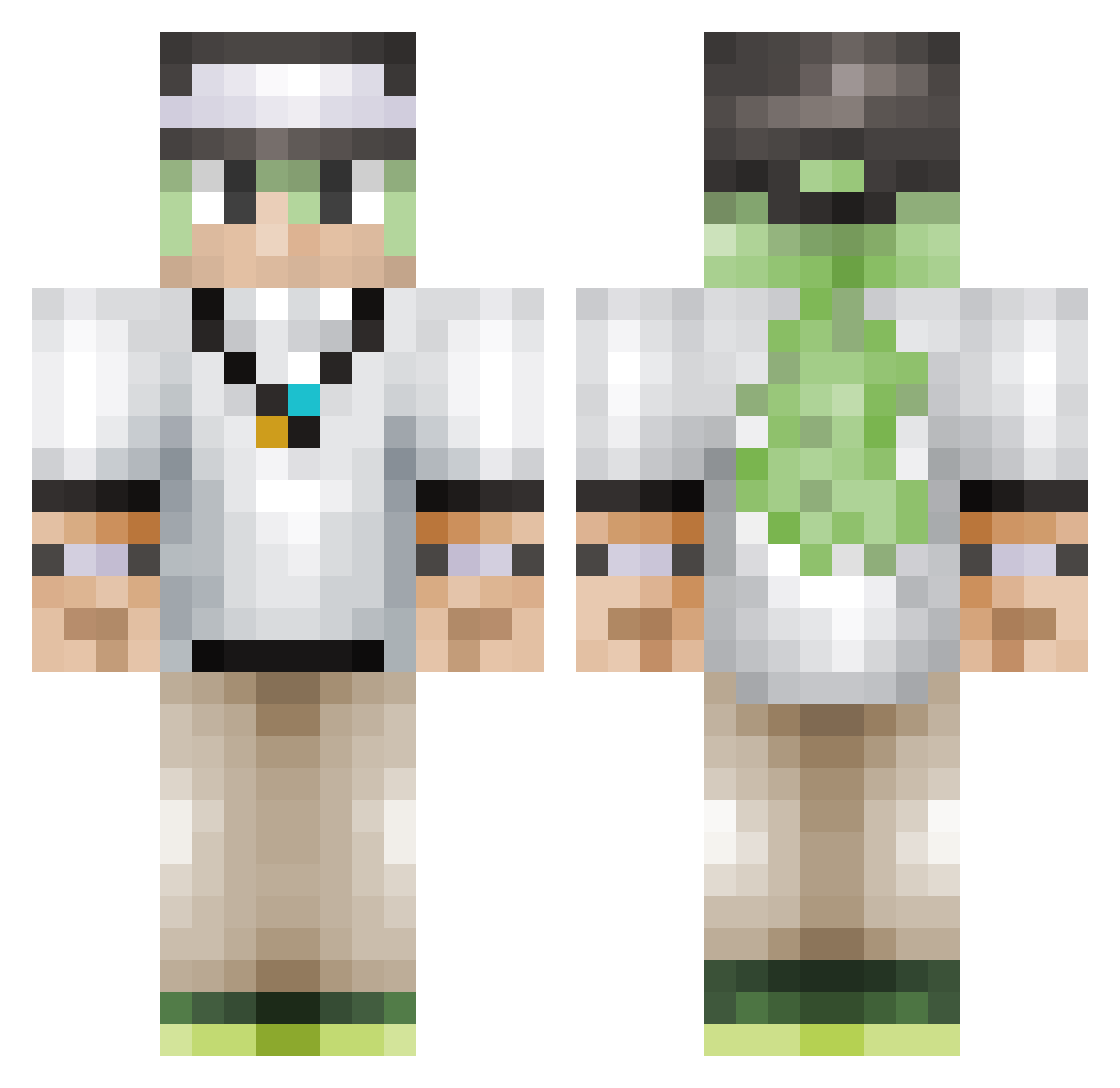 relay4000 Minecraft skin, front and back view
