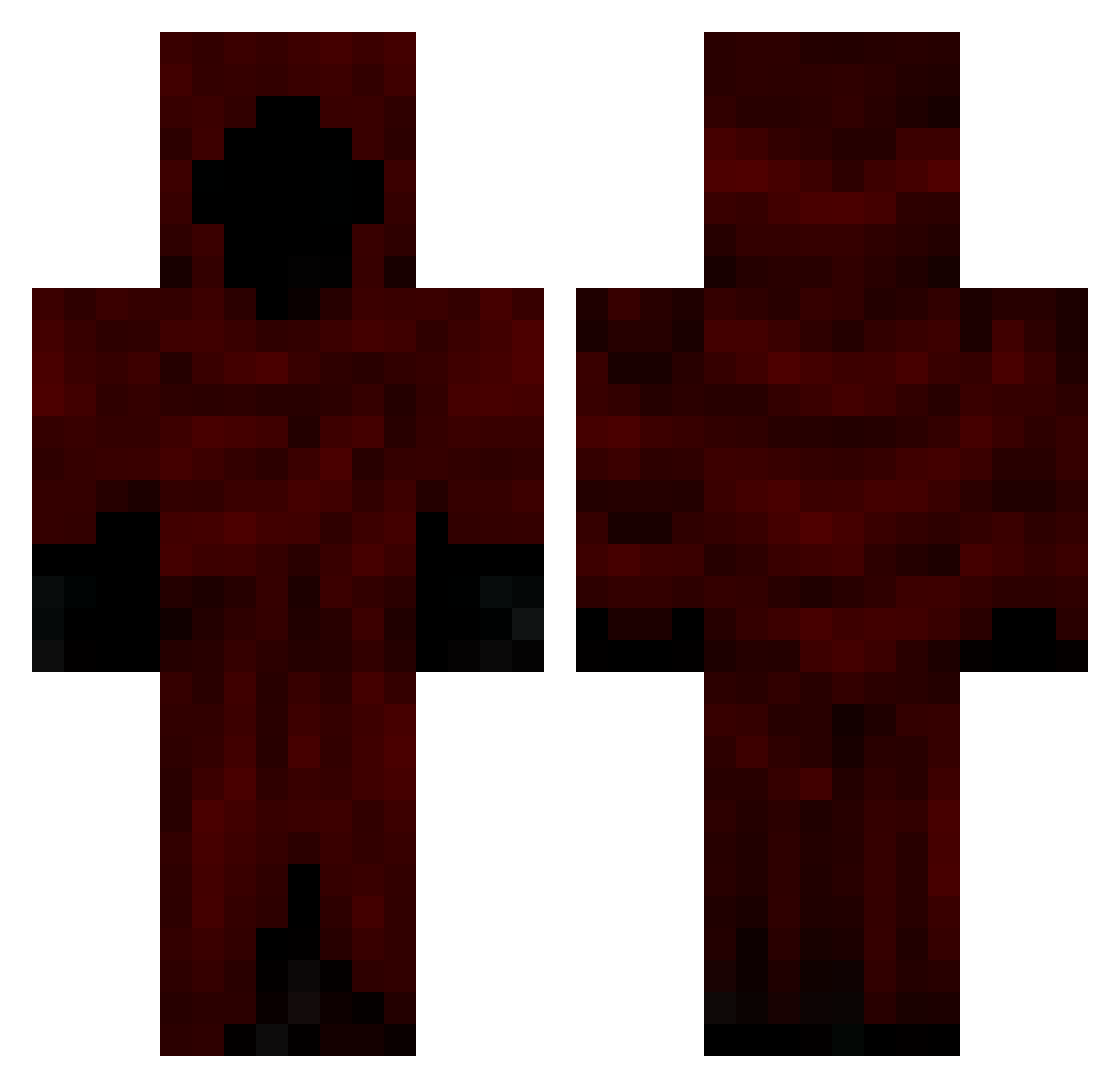 DongleIV Minecraft skin, front and back view
