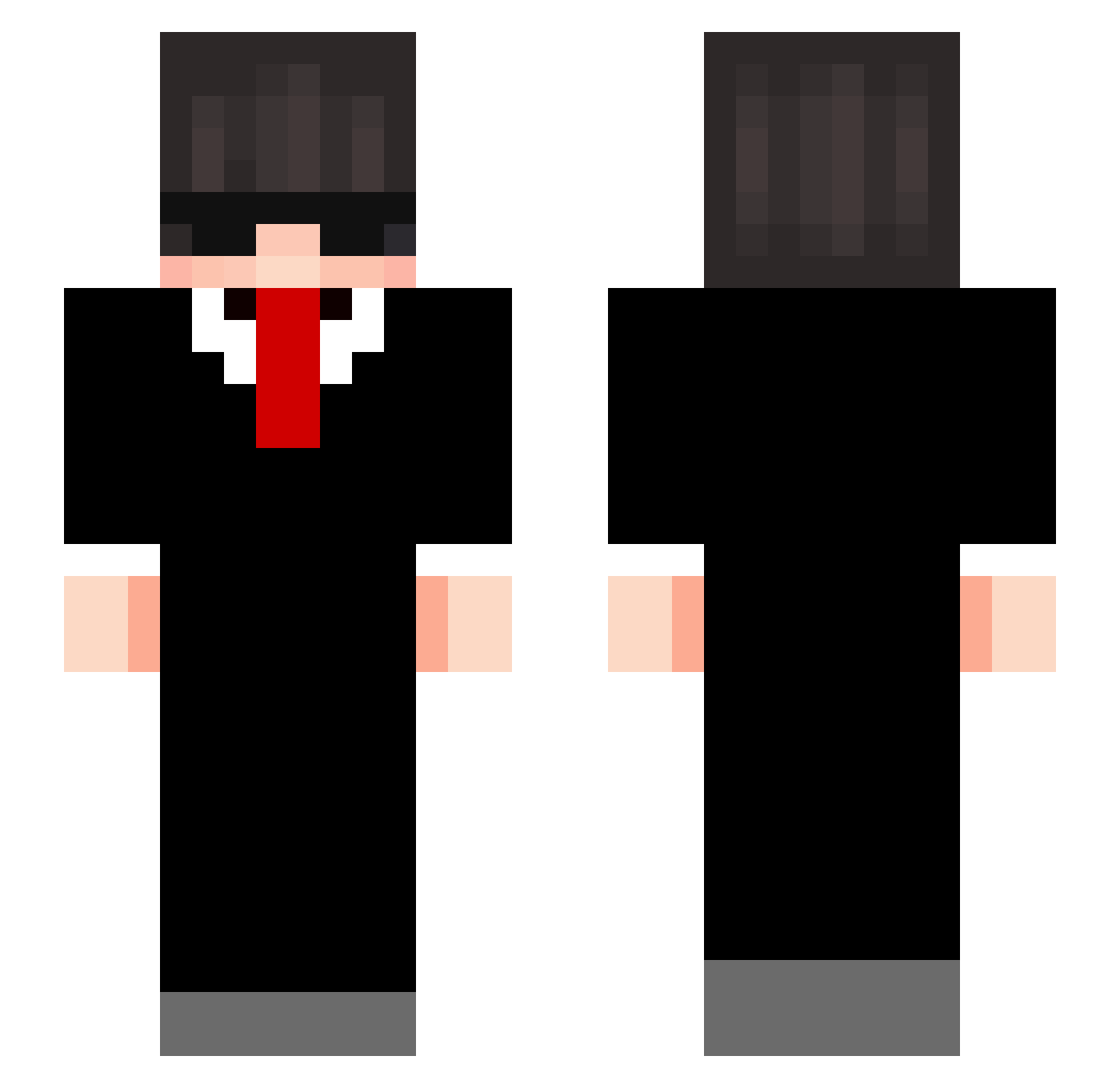 Sacageawa Minecraft skin, front and back view