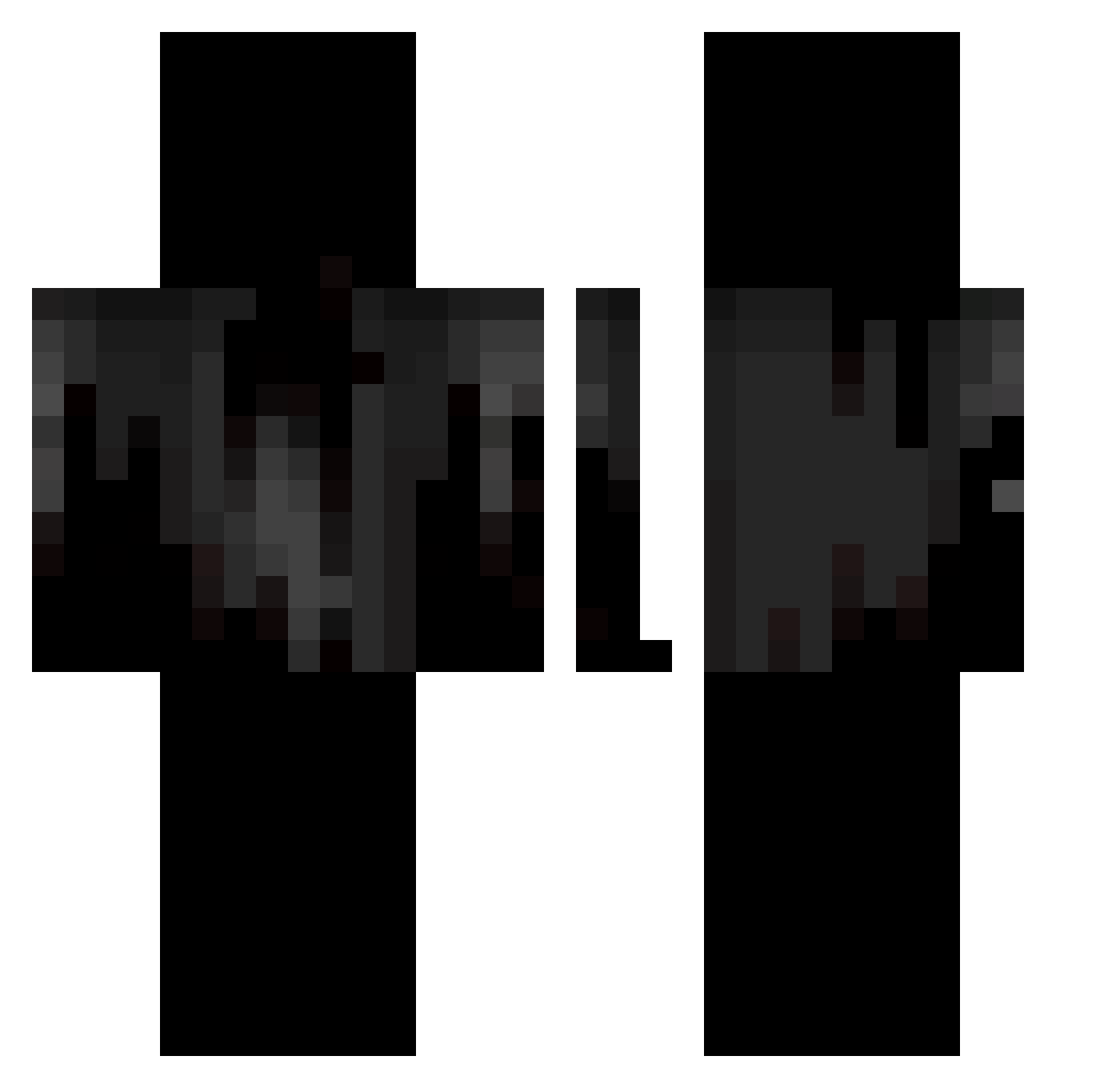 Aetrna48 Minecraft skin, front and back view
