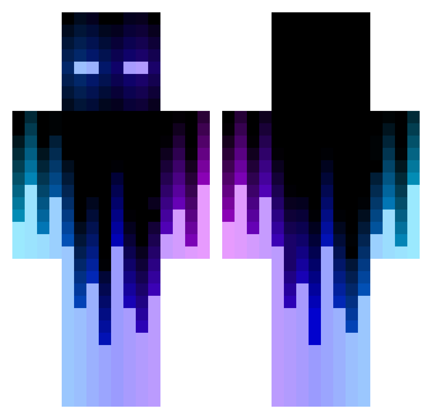 SimonG77 Minecraft skin, front and back view