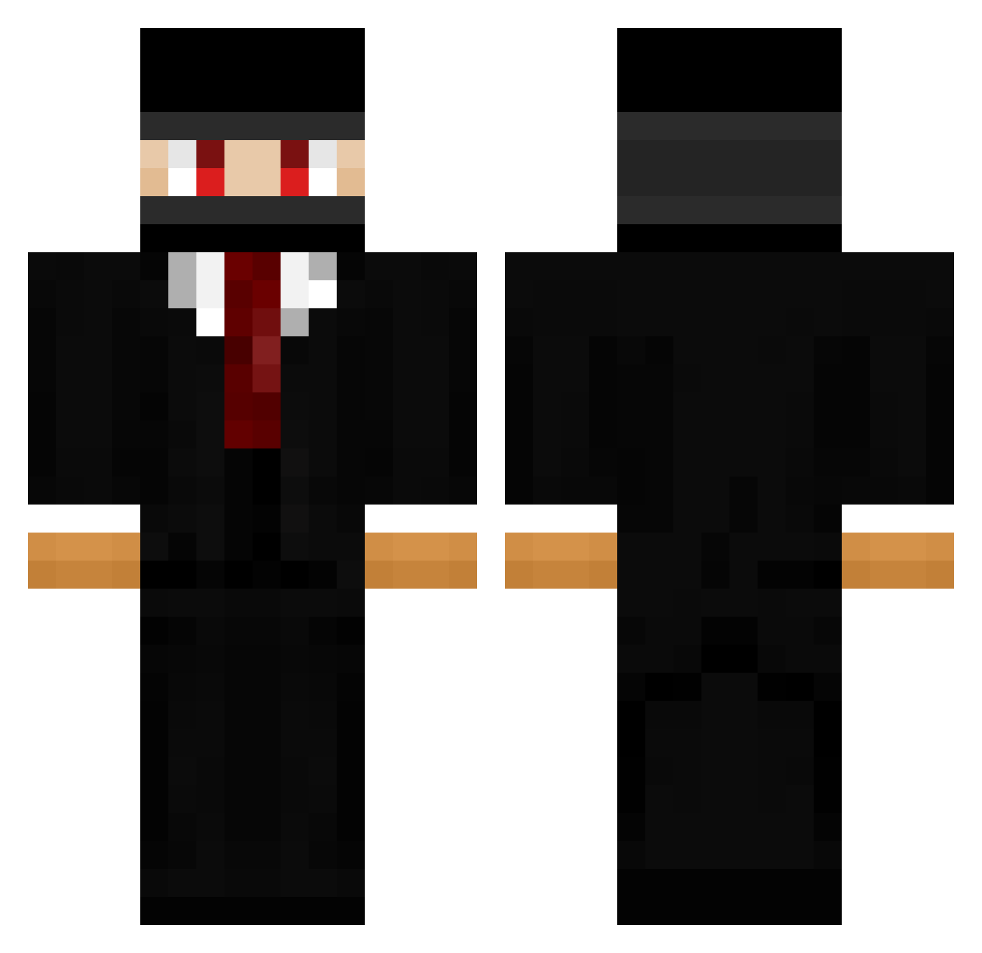 ShaaawL Minecraft skin, front and back view