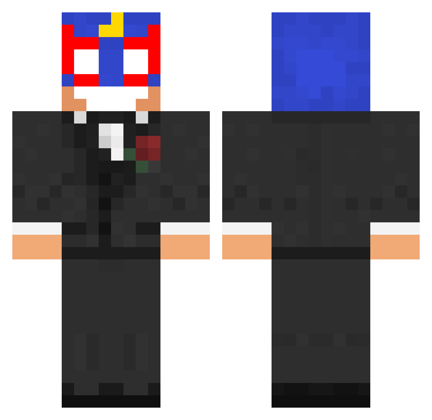 IKangreburguito Minecraft skin, front and back view