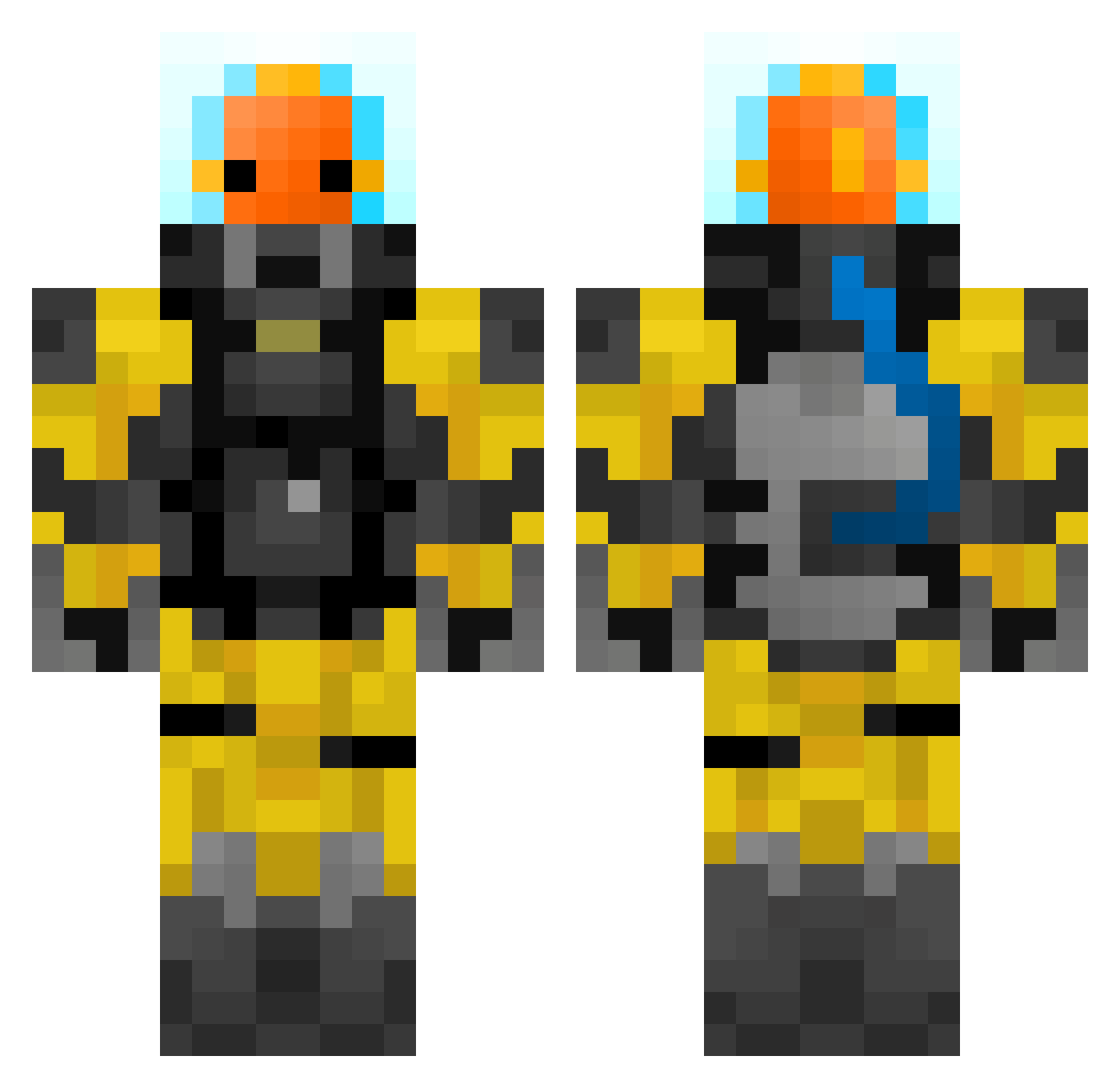 rzuf_ Minecraft skin, front and back view