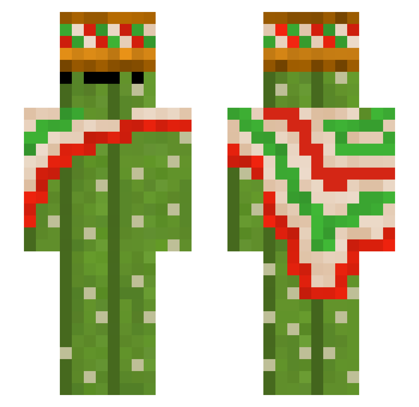 KangInLee78 Minecraft skin, front and back view