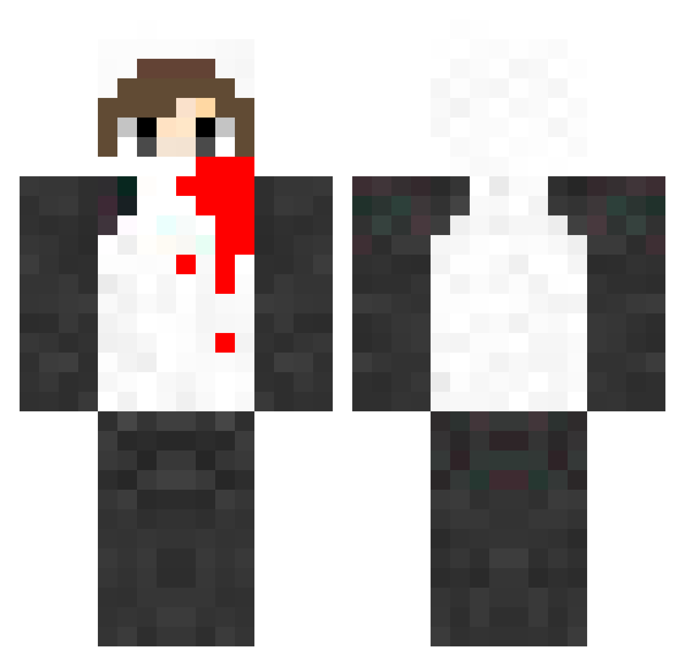 Vendable Minecraft skin, front and back view