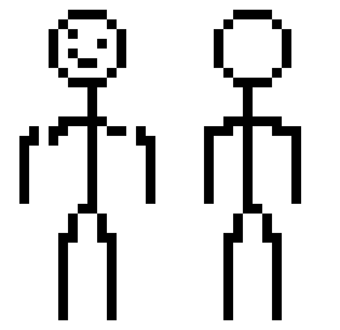 Terriden Minecraft skin, front and back view