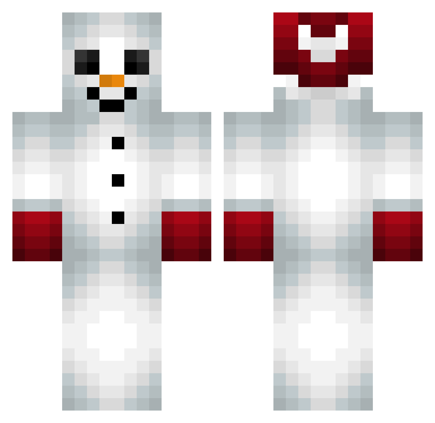 xSeb22 Minecraft skin, front and back view