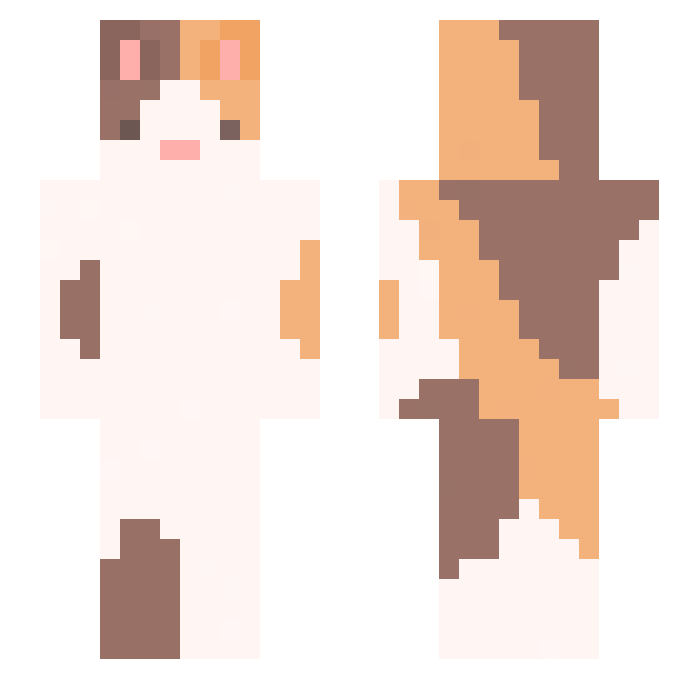 I_luv_duckboy Minecraft skin, front and back view