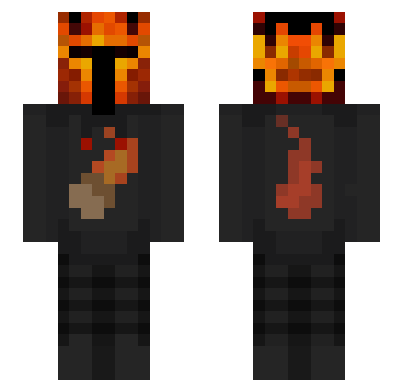 AngelTreads Minecraft skin, front and back view