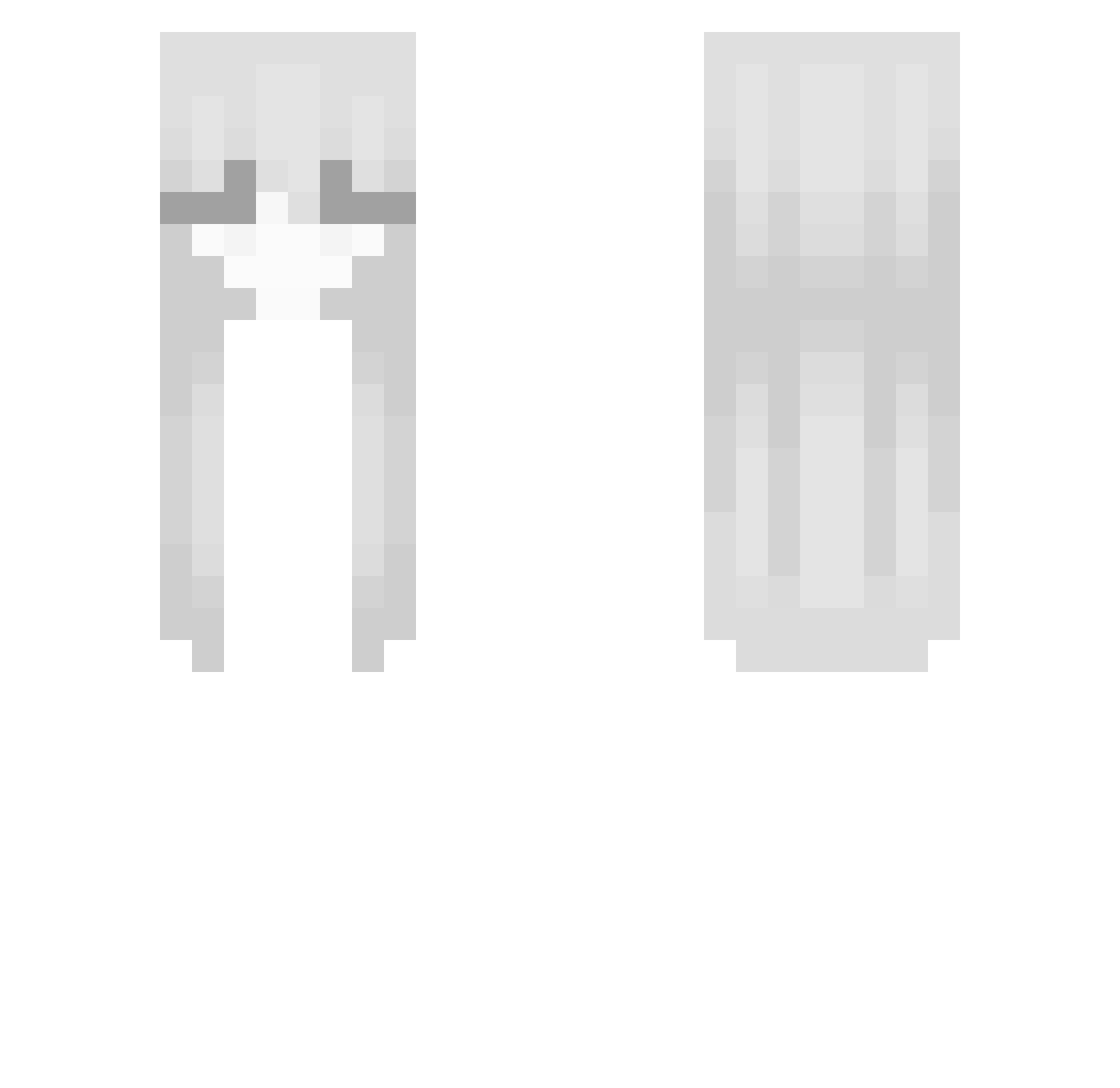 silencare Minecraft skin, front and back view
