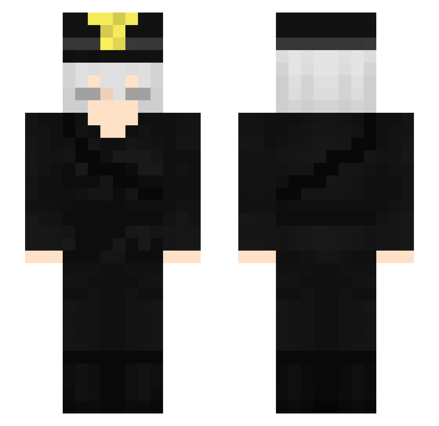 RemzeeTheFox Minecraft skin, front and back view
