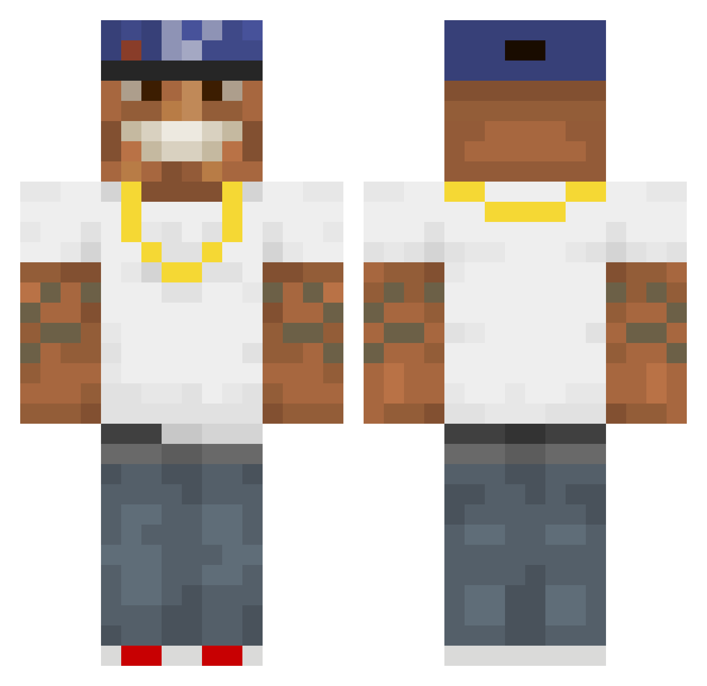 MrJonathanKirk Minecraft skin, front and back view