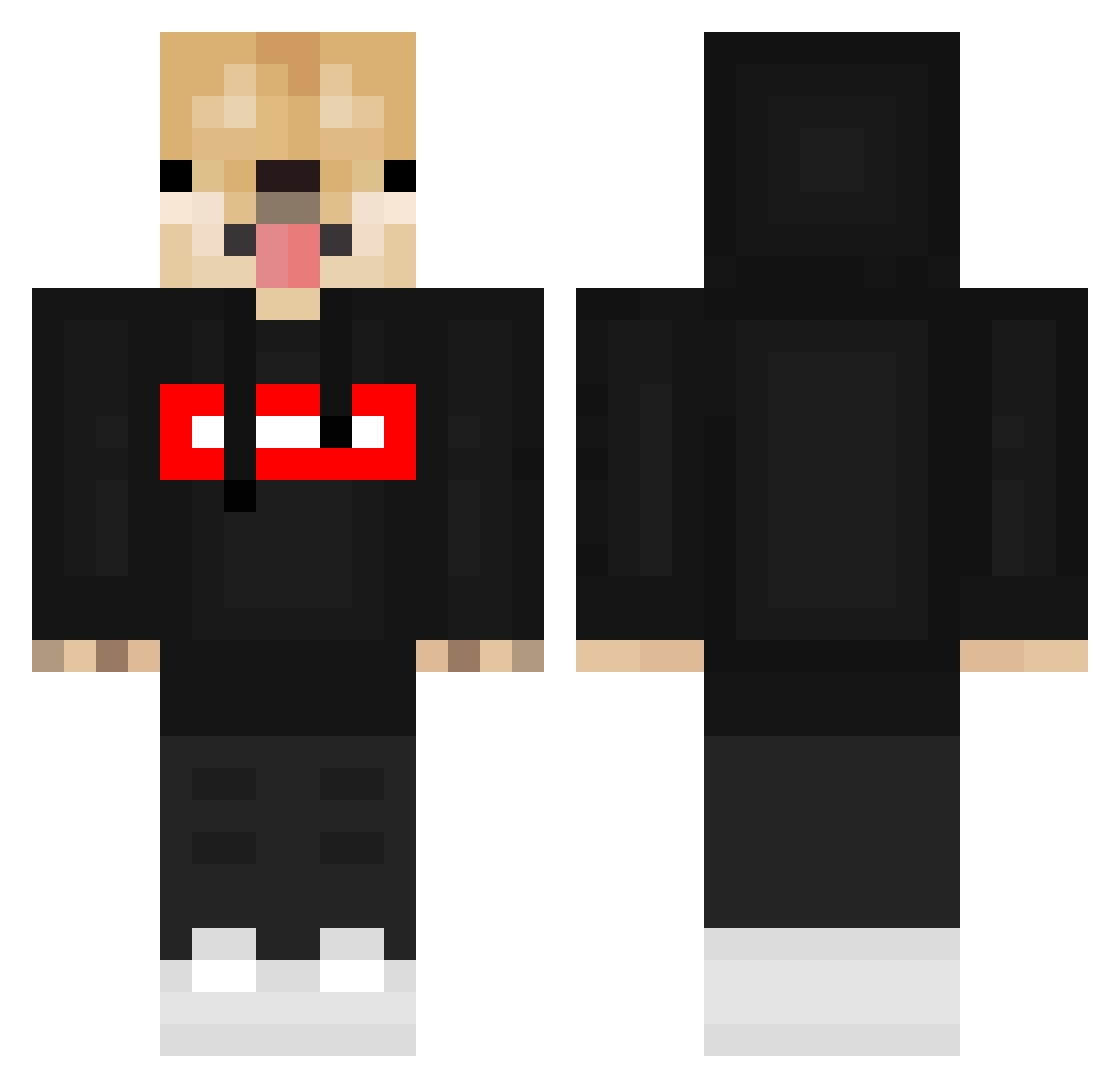 zxc13241324 Minecraft skin, front and back view