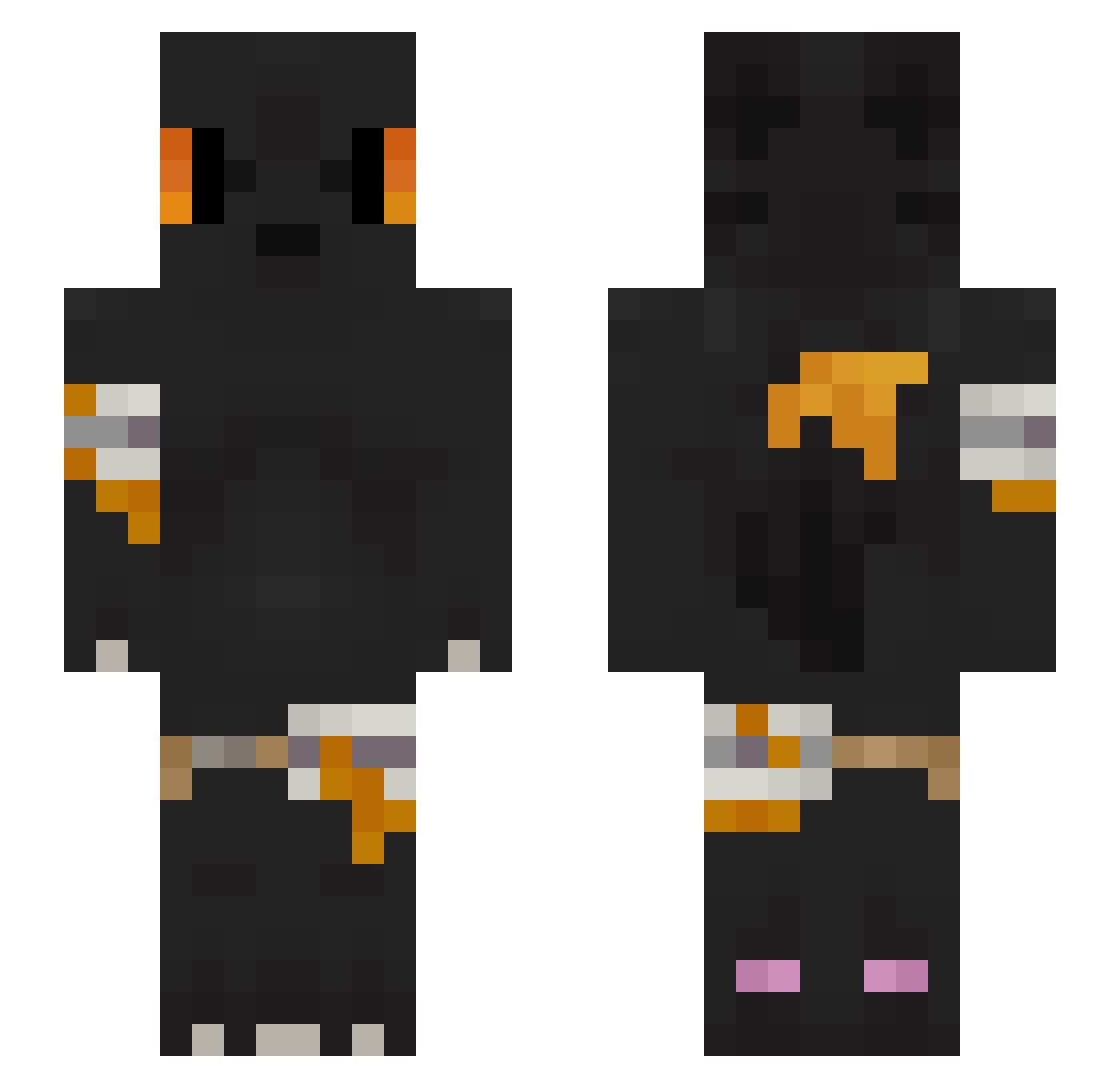 captianred1234 Minecraft skin, front and back view