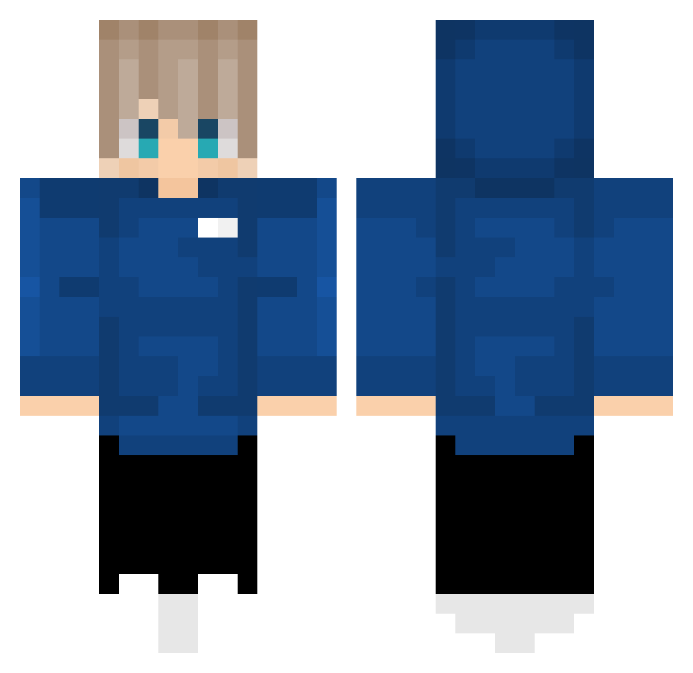 YSDR_Dozy Minecraft skin, front and back view