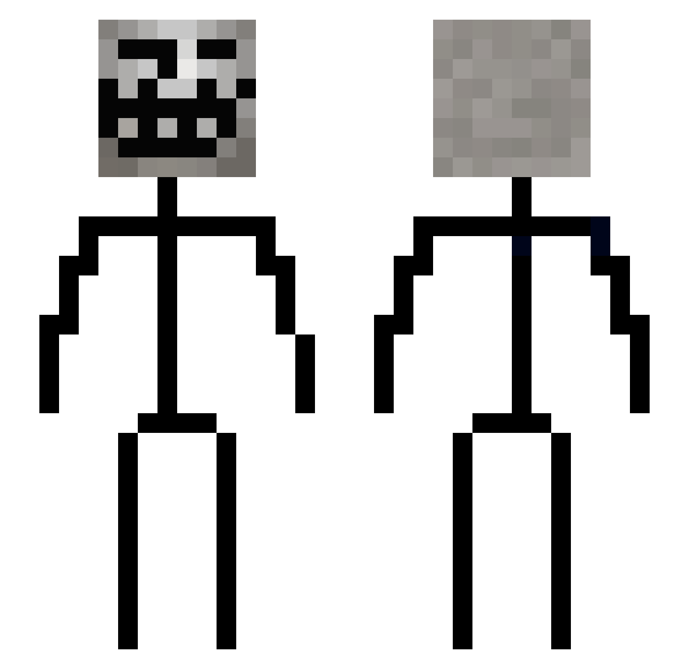jibfecund Minecraft skin, front and back view