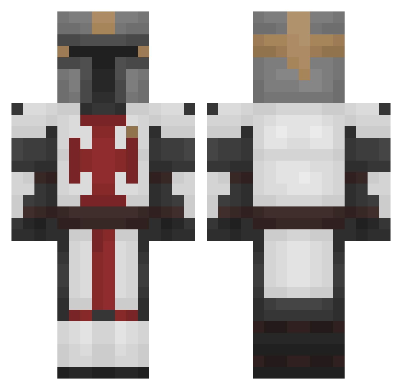 bjarke10 Minecraft skin, front and back view