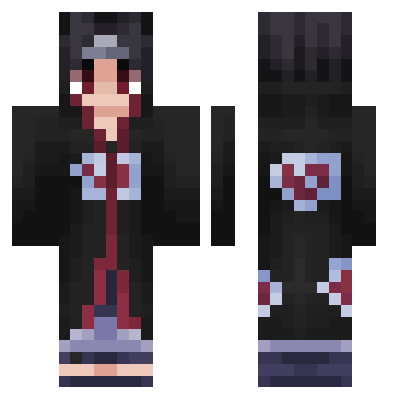 twh59287 Minecraft skin, front and back view