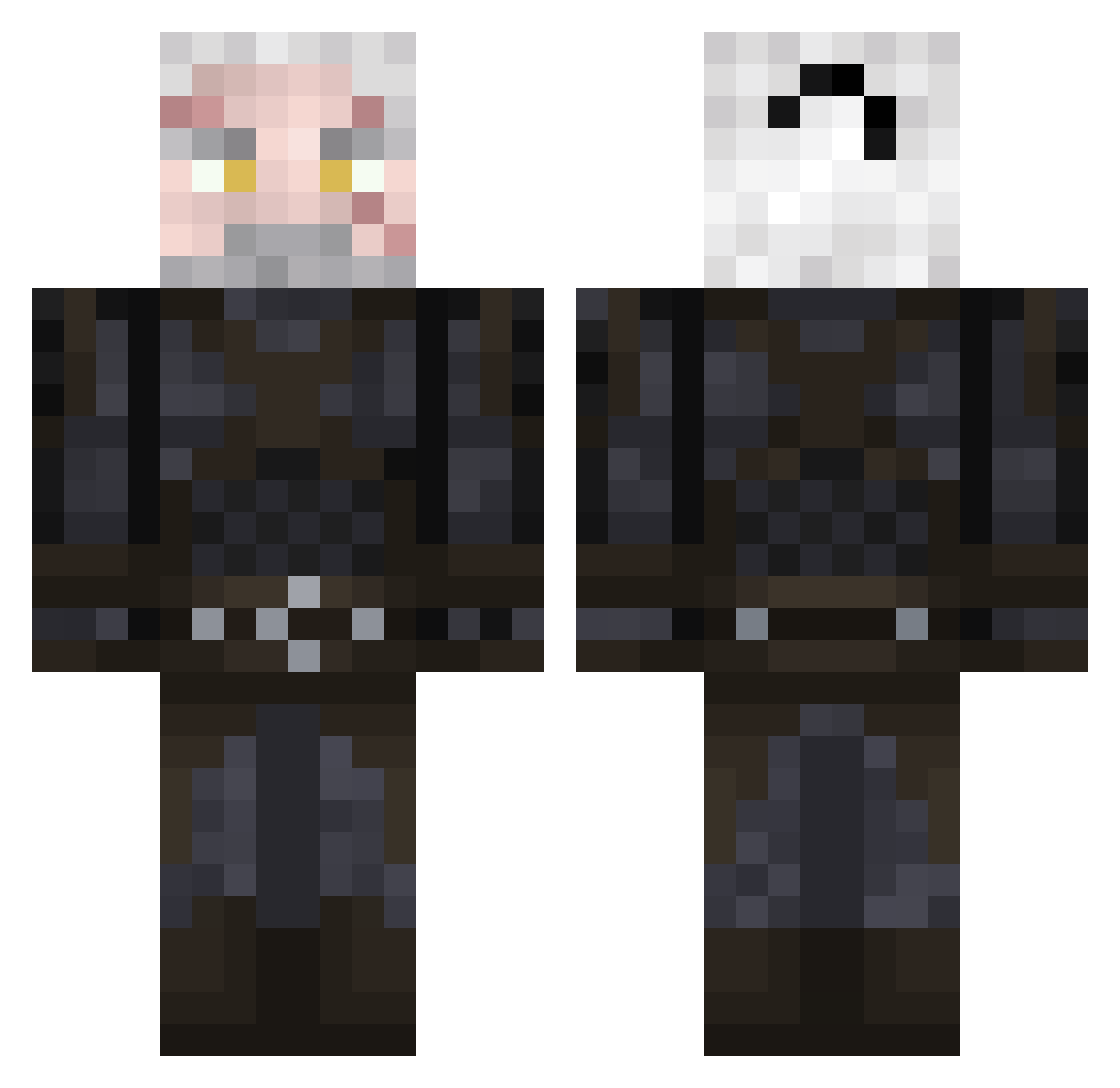 Jesc0_ Minecraft skin, front and back view