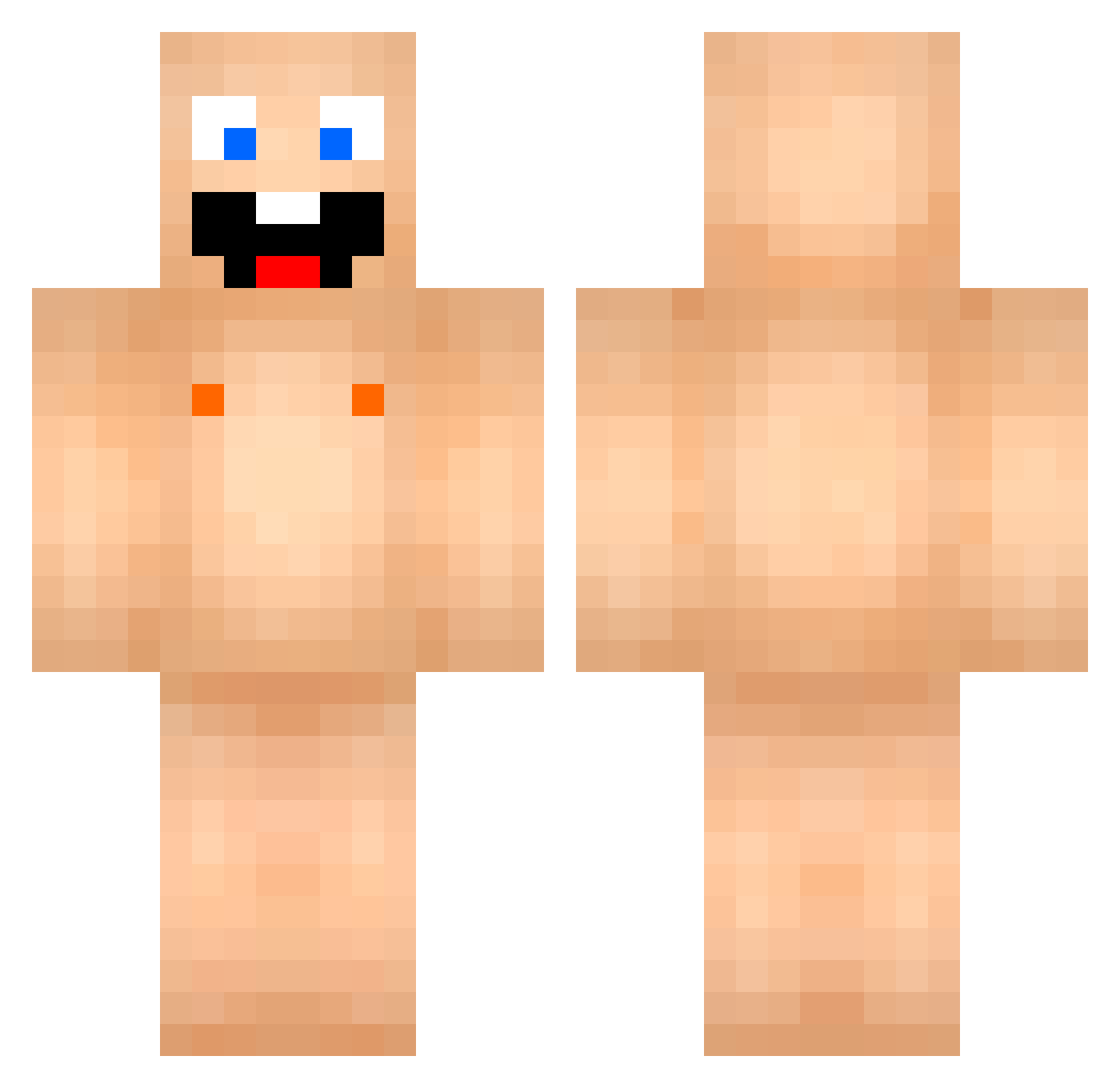 IneedCocaCola21 Minecraft skin, front and back view