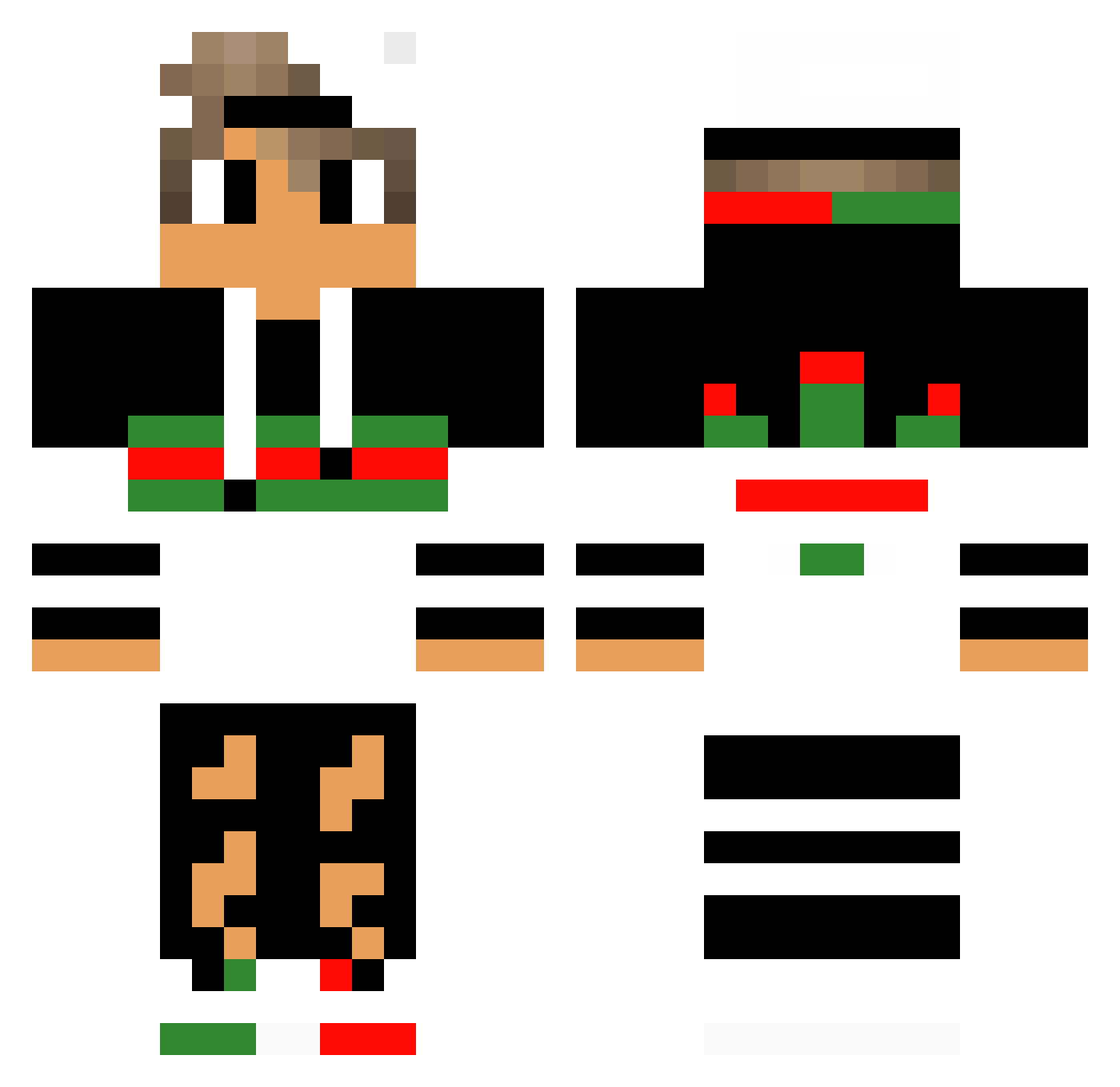 This_is_a_knife Minecraft skin, front and back view