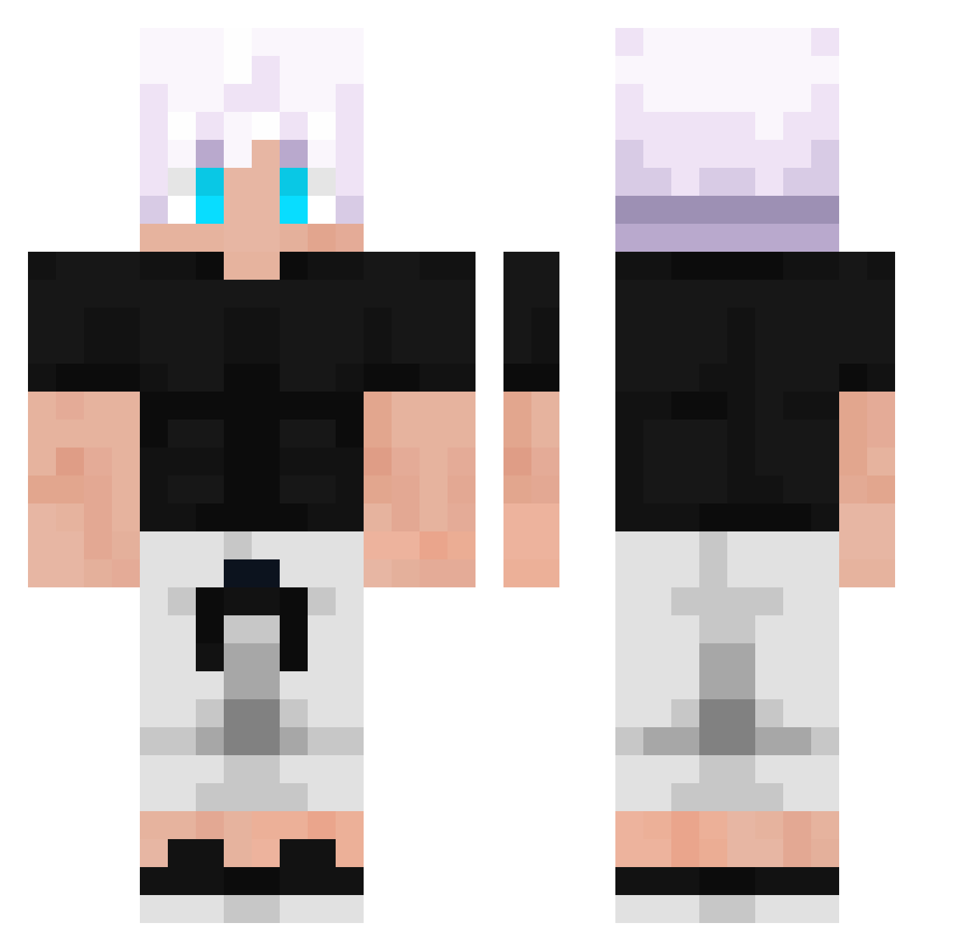 zeny242 Minecraft skin, front and back view