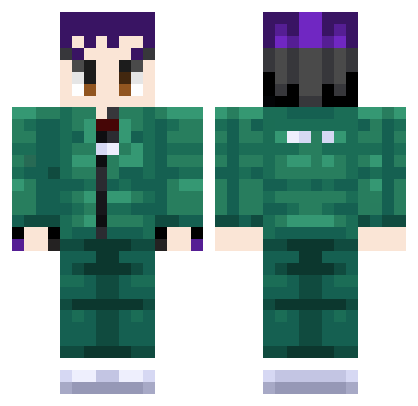 IGORGAINZ Minecraft skin, front and back view