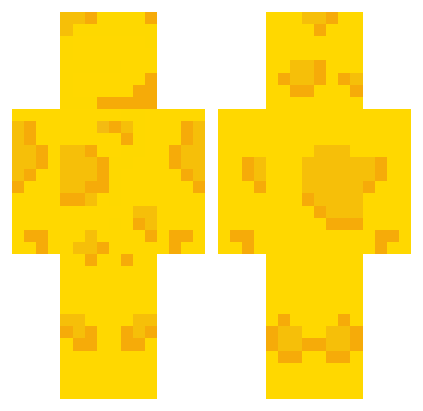 camera6893 Minecraft skin, front and back view