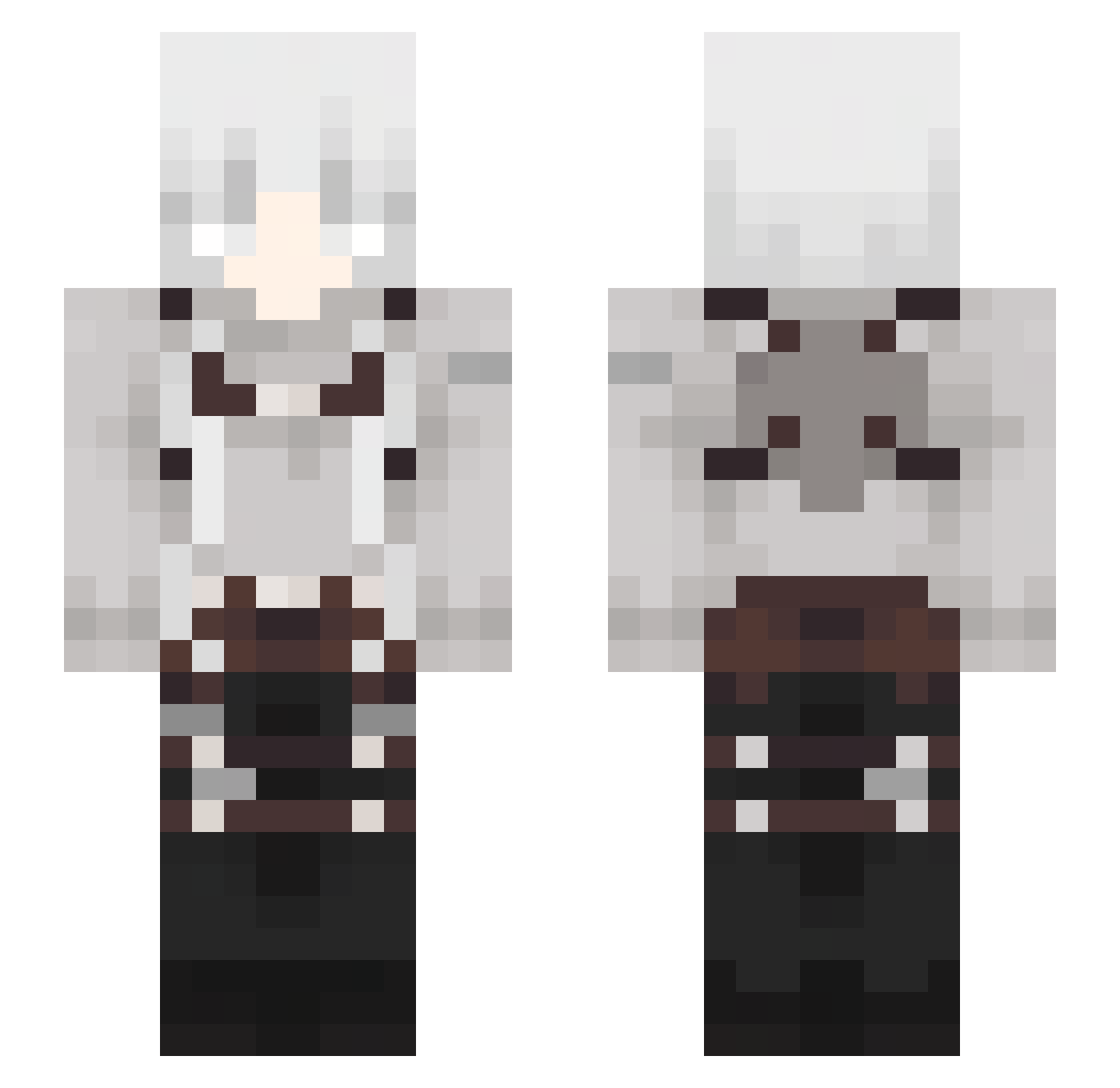Eclipse_232 Minecraft skin, front and back view