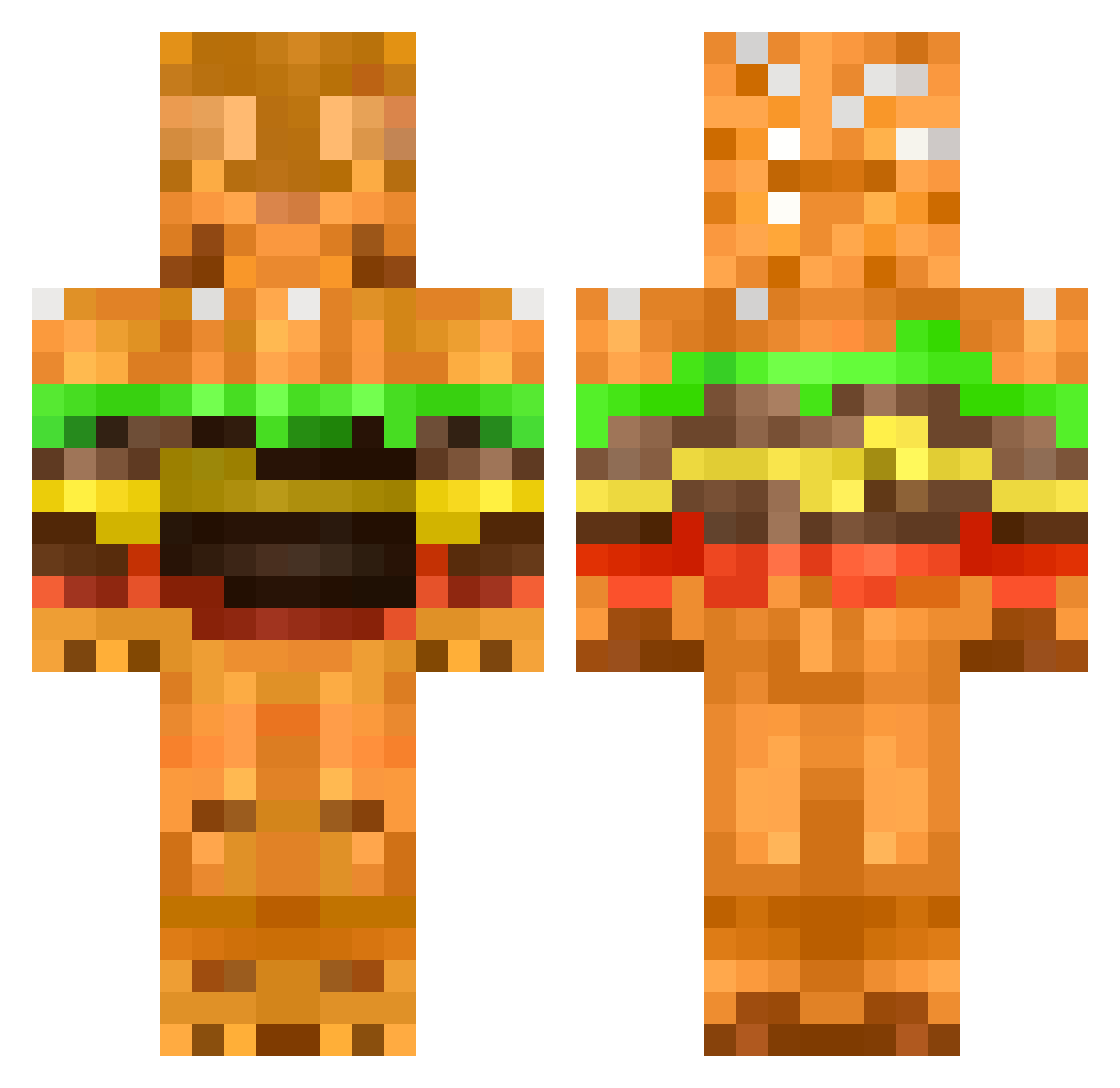 TulumbaTatlisi Minecraft skin, front and back view