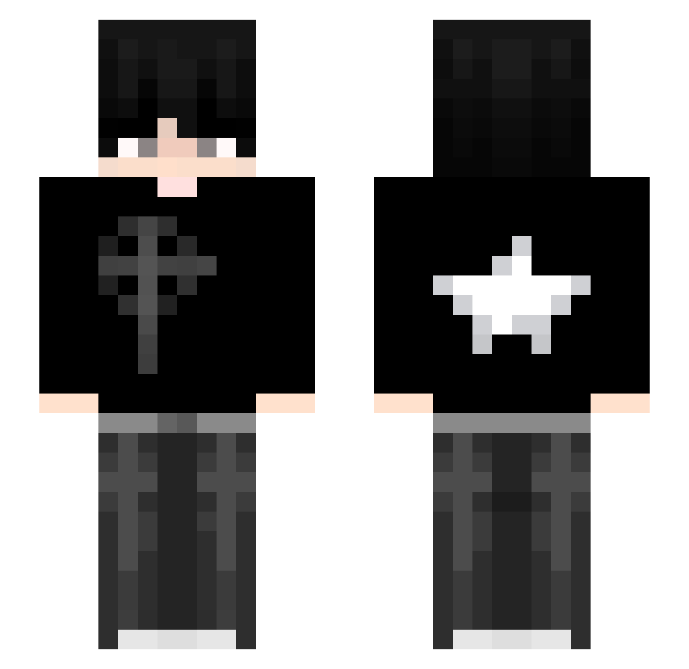 ImA_B0T Minecraft skin, front and back view