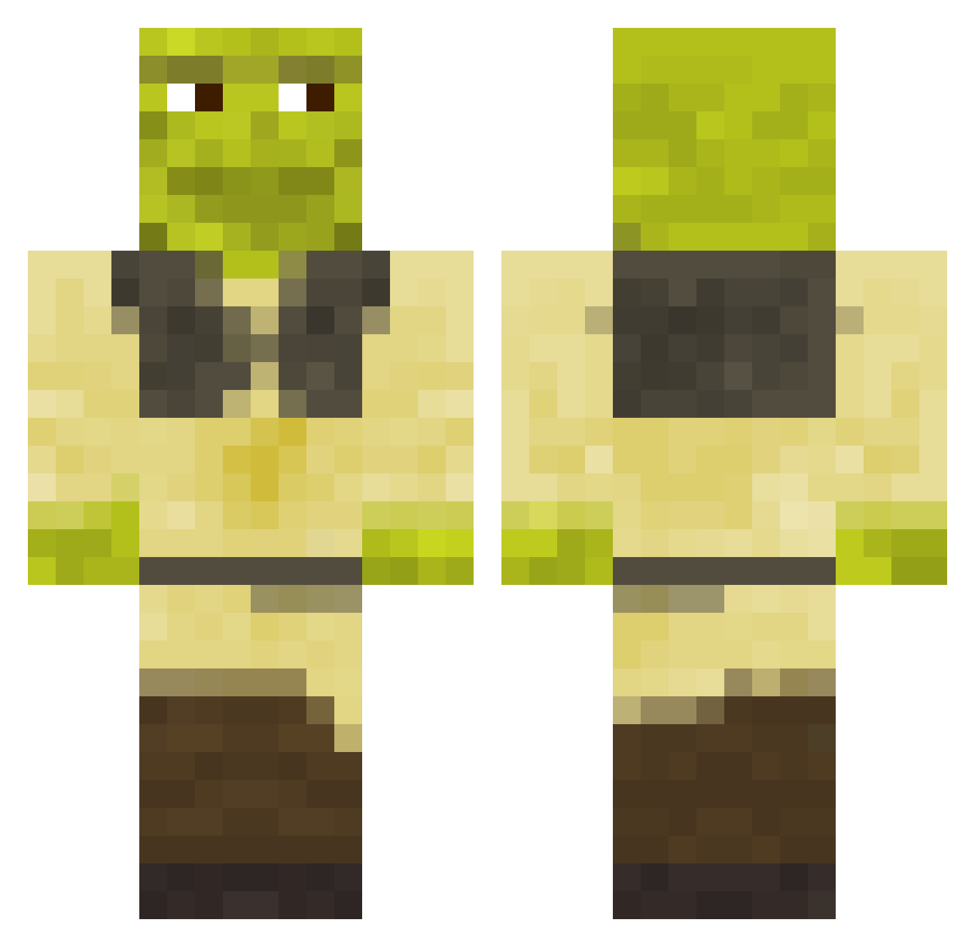 theking8748 Minecraft skin, front and back view