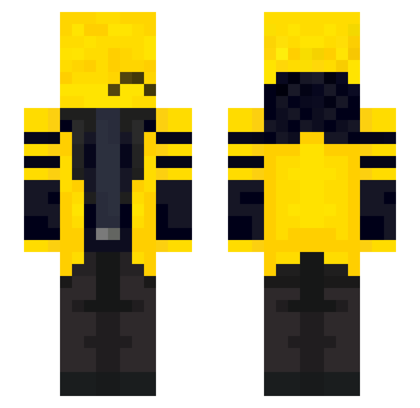 _Nanaba Minecraft skin, front and back view