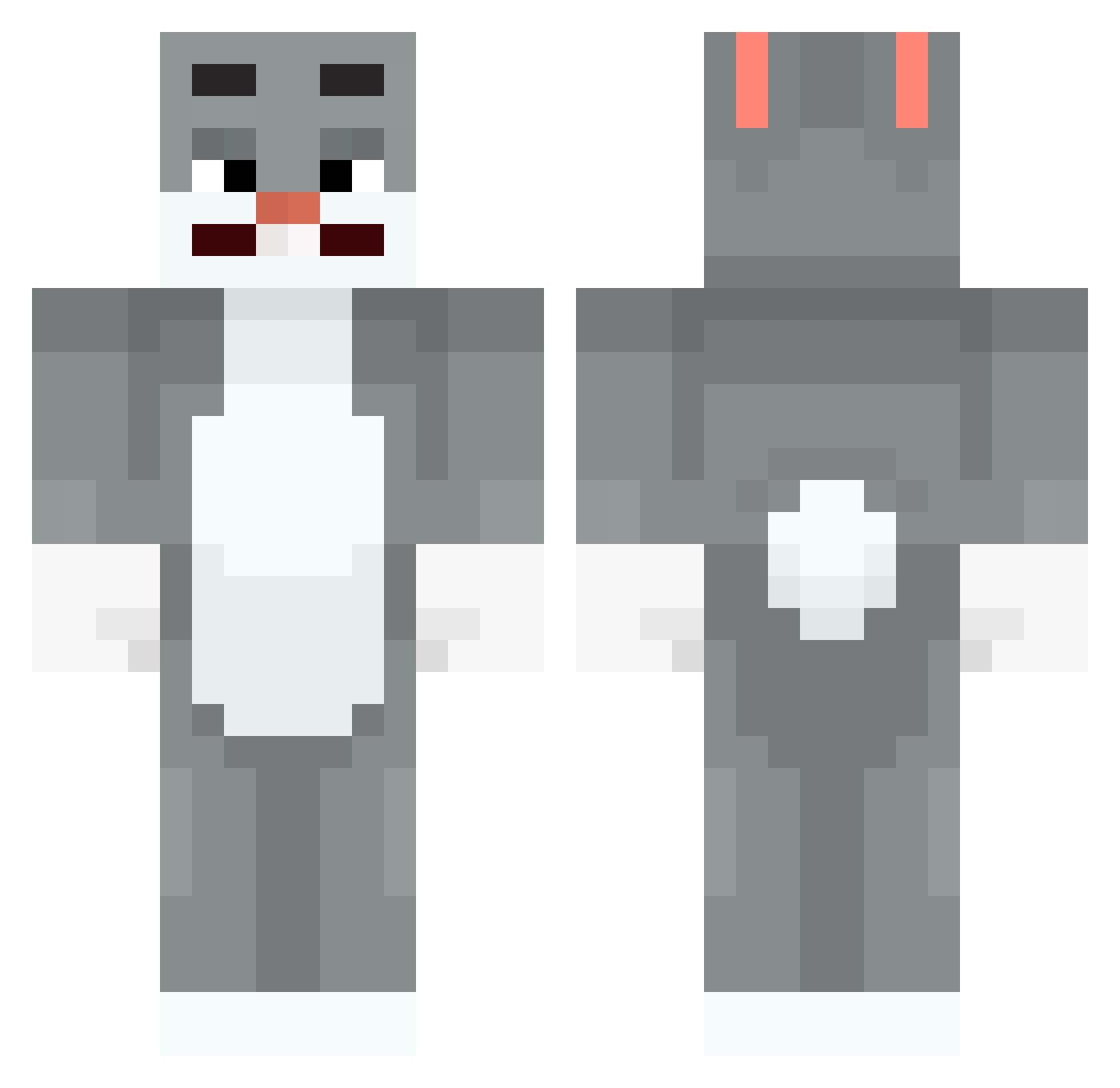 268kfanboy Minecraft skin, front and back view