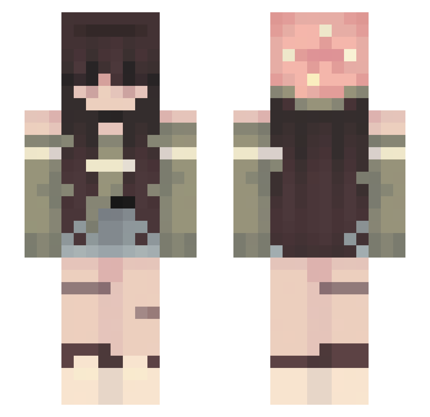 _Moony_Toast Minecraft skin, front and back view
