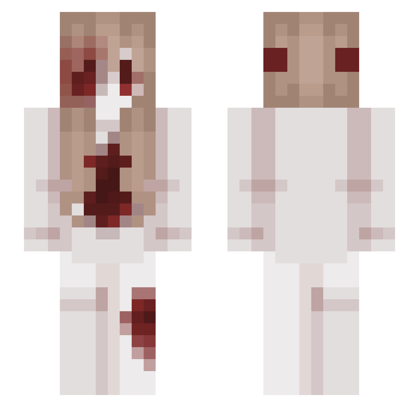 llamaeat3r Minecraft skin, front and back view