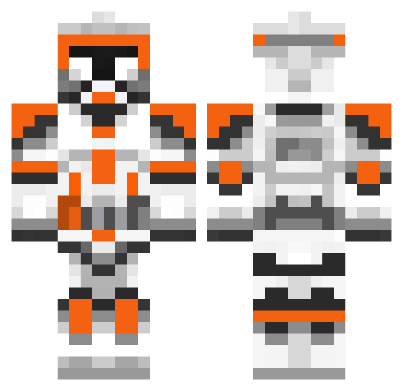 togetherwhenever Minecraft skin, front and back view