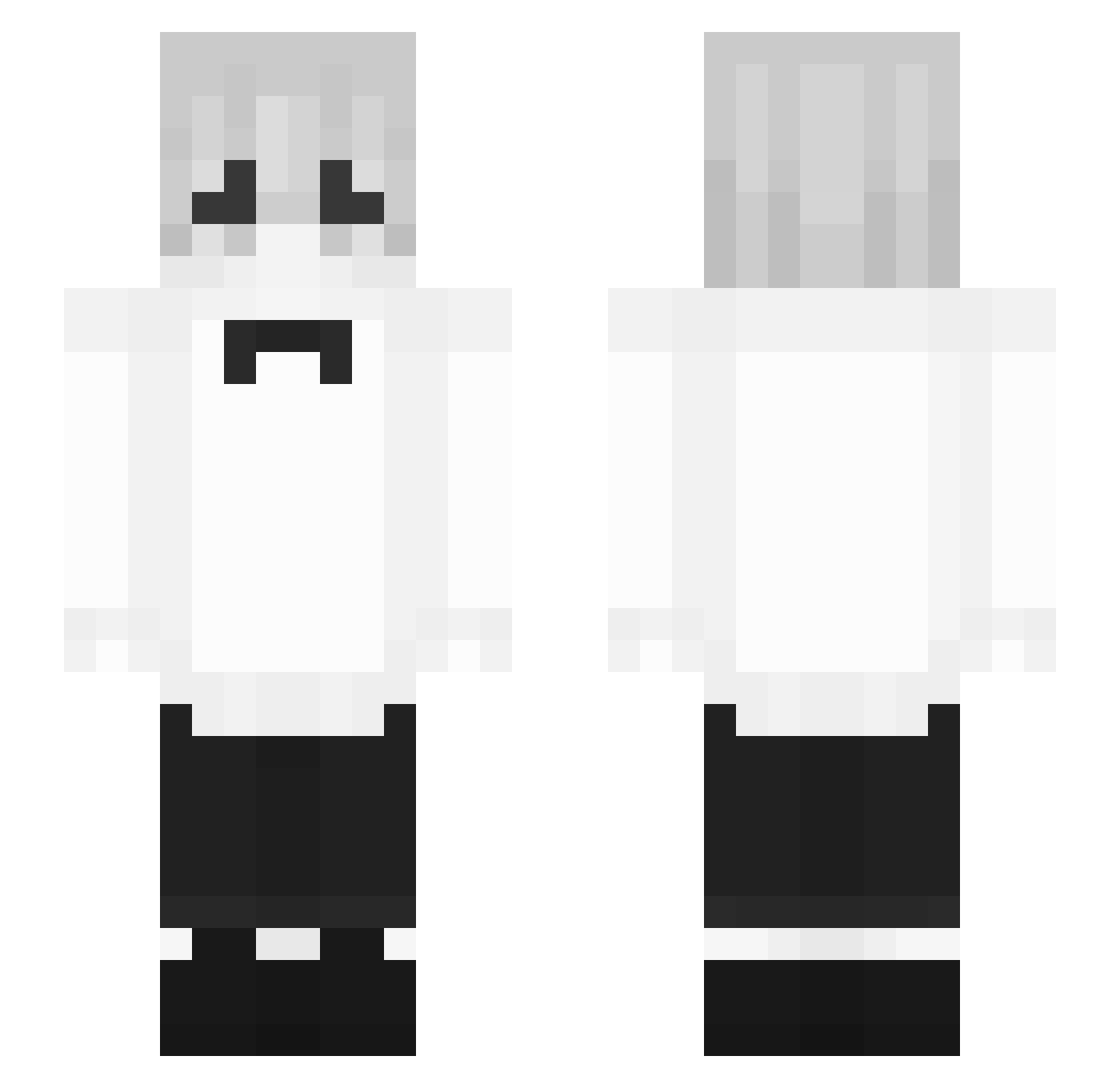 7alawi Minecraft skin, front and back view