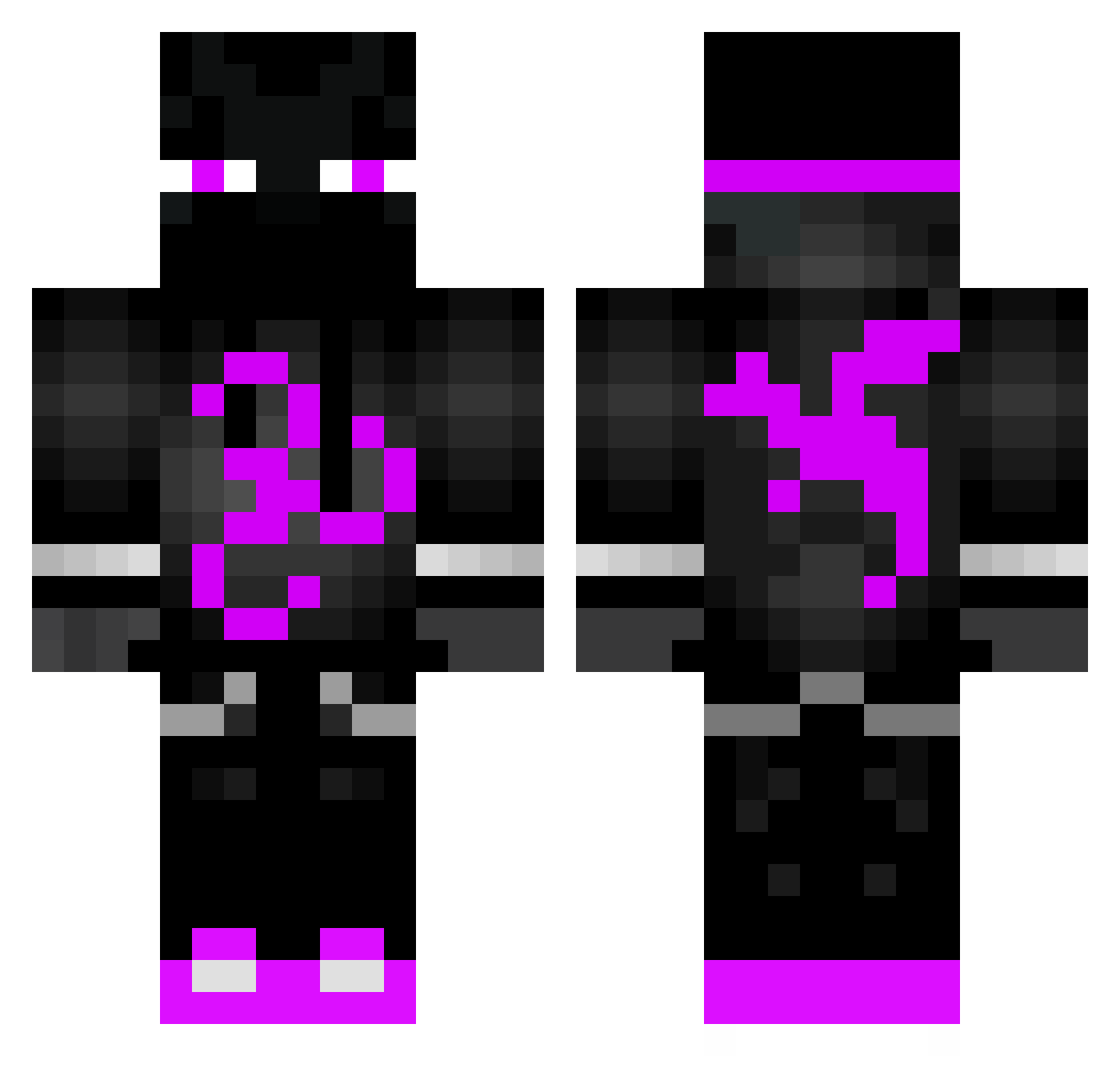 SEB_MINE Minecraft skin, front and back view