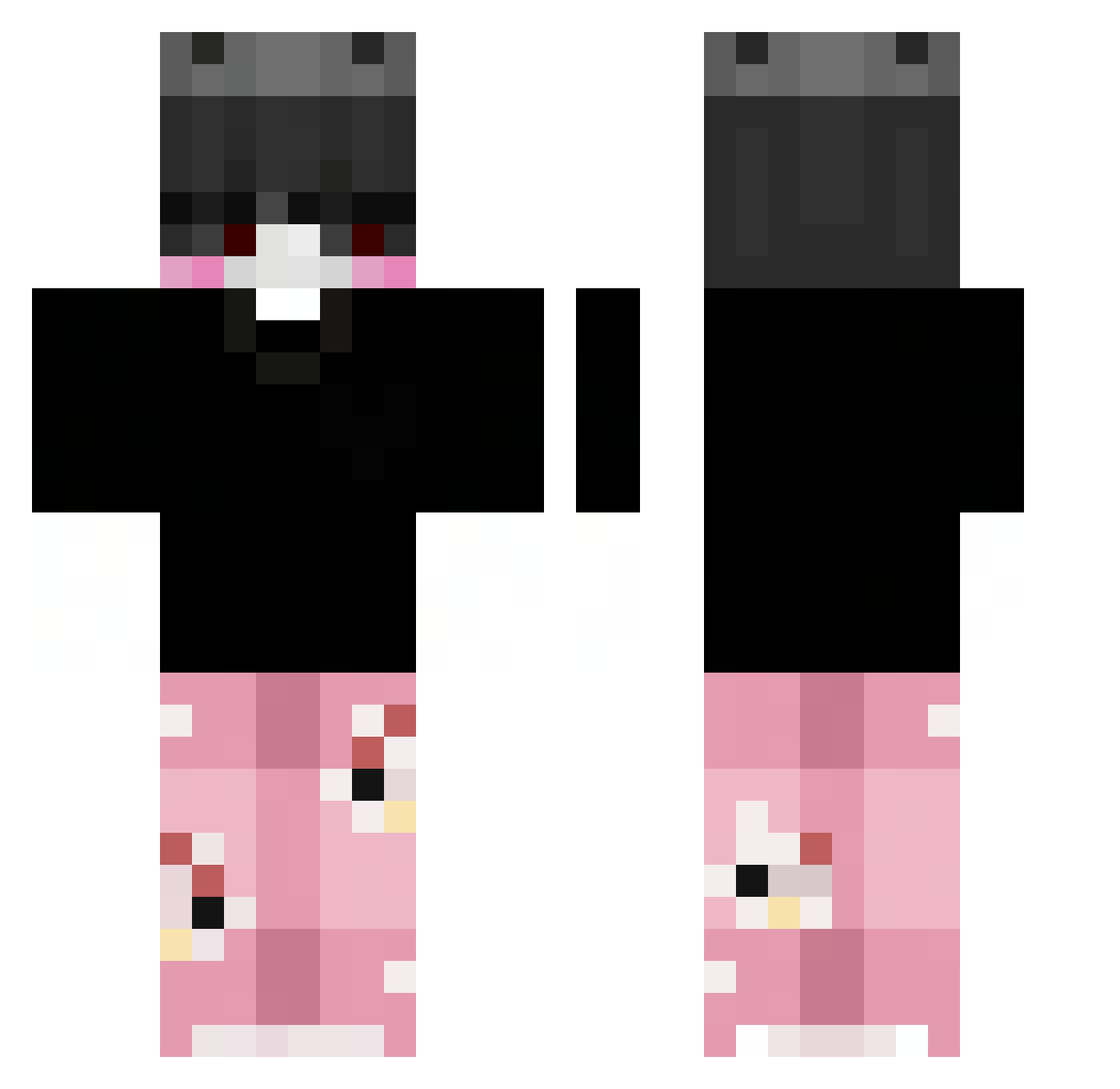 Zenolek007 Minecraft skin, front and back view