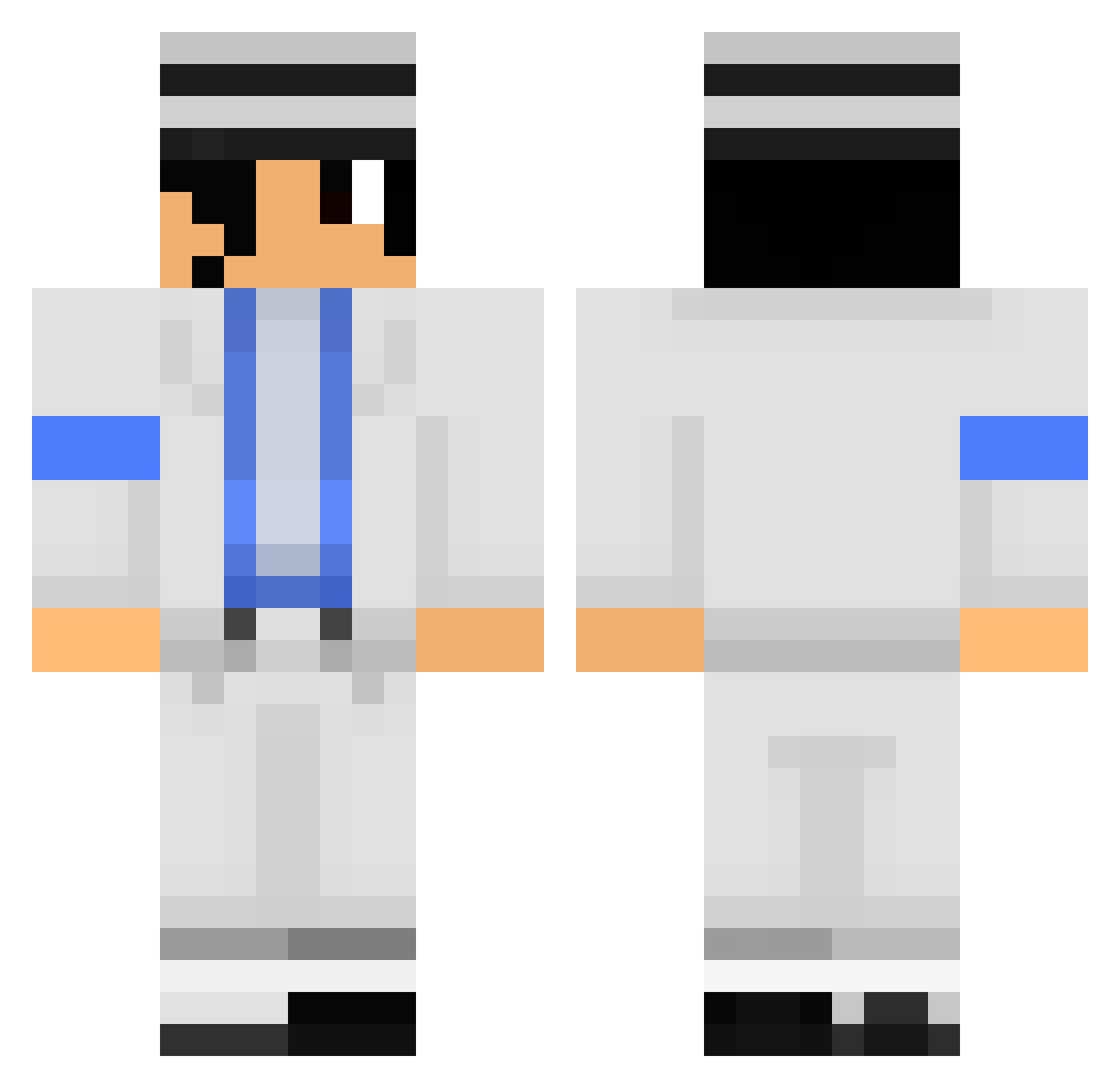 LeonLeon_2018 Minecraft skin, front and back view