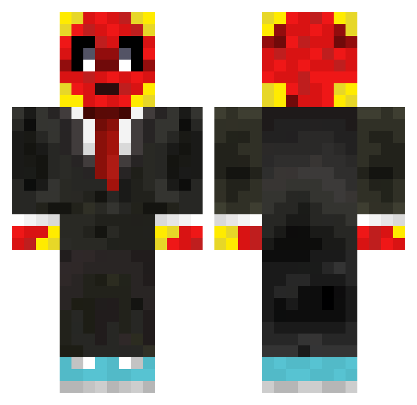 Josegeta674 Minecraft skin, front and back view