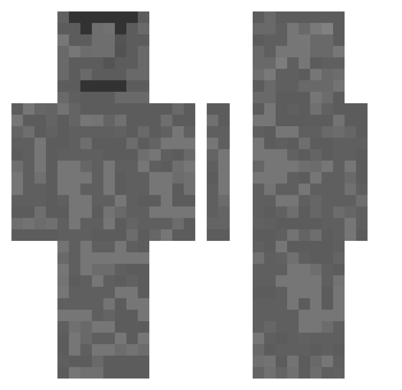 dakota227x Minecraft skin, front and back view