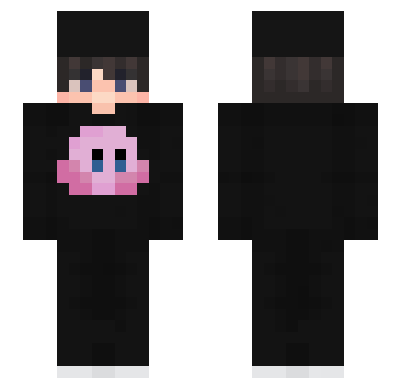 Real_andre4 Minecraft skin, front and back view
